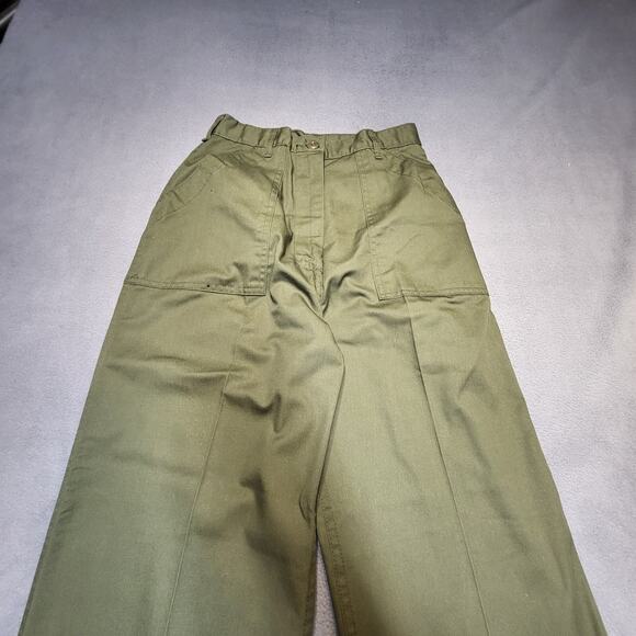 Military Pants Womens 2? 25x28 Green Combat Fatigues Utility Slacks - Picture 2 of 10